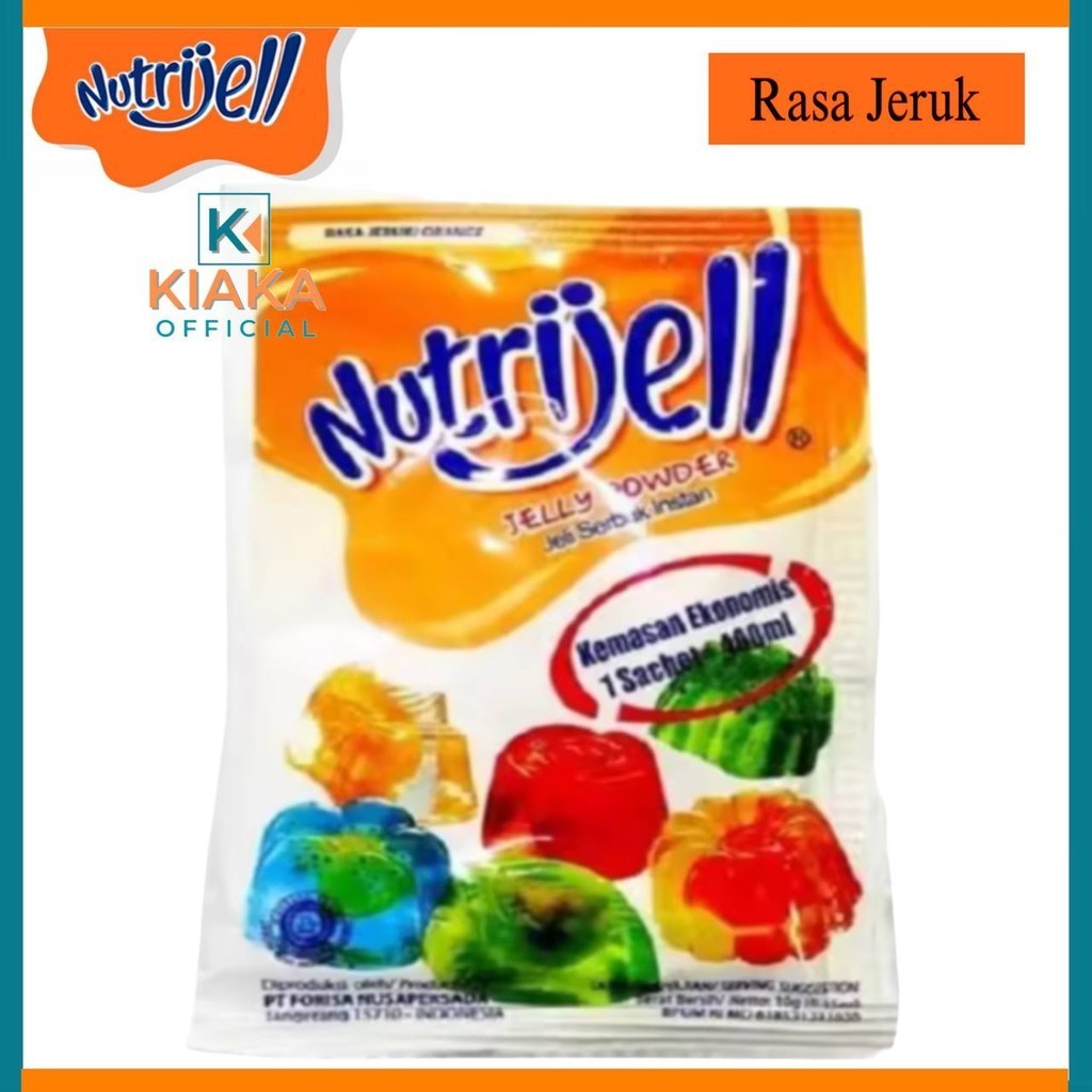 

Nutrijel Jelly Instant 10gr Aneka Rasa Buah Kemasan Ekonomis 1 Pack / 12 Sachet