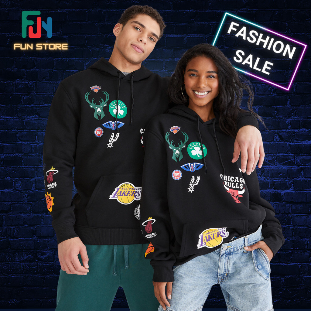 Terbaru Hoodie nba Basketball Hitam Black pria wanita 2024 oversize S M L 3Xl 4Xl 5XL XL 2XL Bahan F