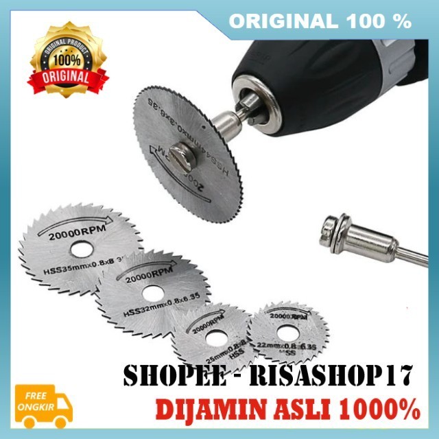 Saw Blade Mata Bor Mini Set Drill Ukir Kepala Gergaji Mata Bor Mini 5 Pcs 100% ASLI