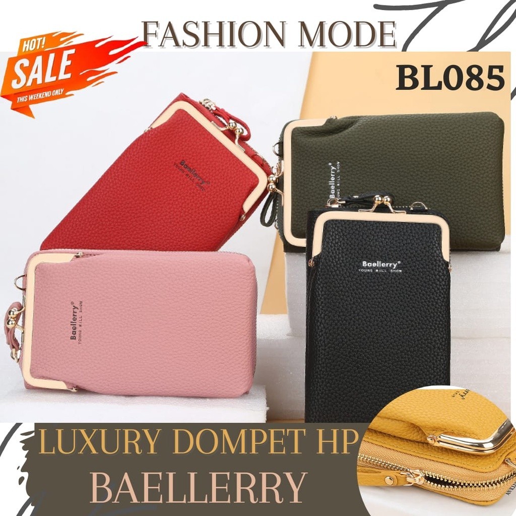 BL085 - LUXURY DOMPET PANJANG HP BAELLERRY TAS SELEMPANG KULIT HANDPHONE BAELLERY WANITA IMPORT