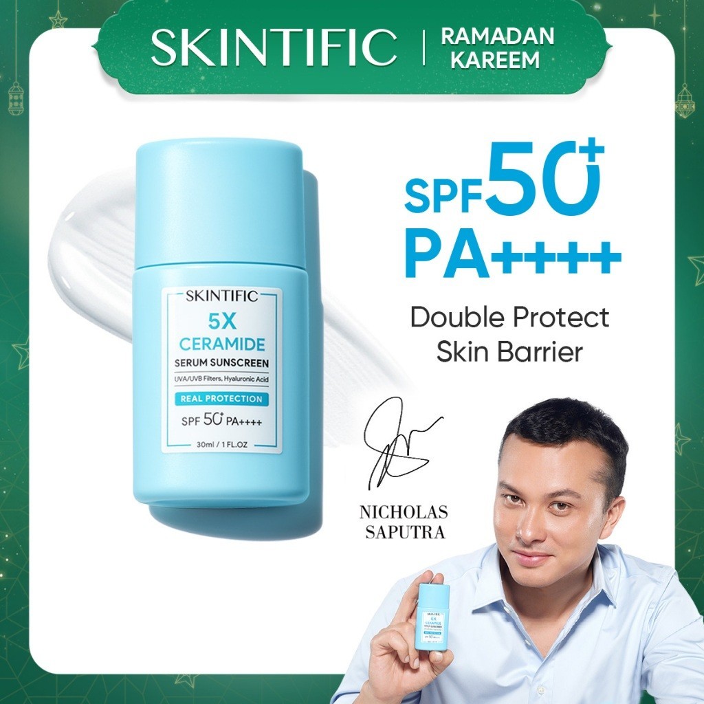 [Nicholas Saputra Choice] SKINTIFIC Sunscreen 5X Ceramide Serum Sunscreen Stick SPF50 PA++++ Skincar