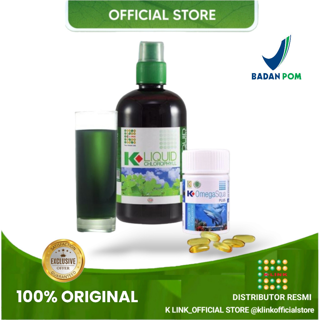 omega squa plus k link omega 3 minyak ikan propolis k link original