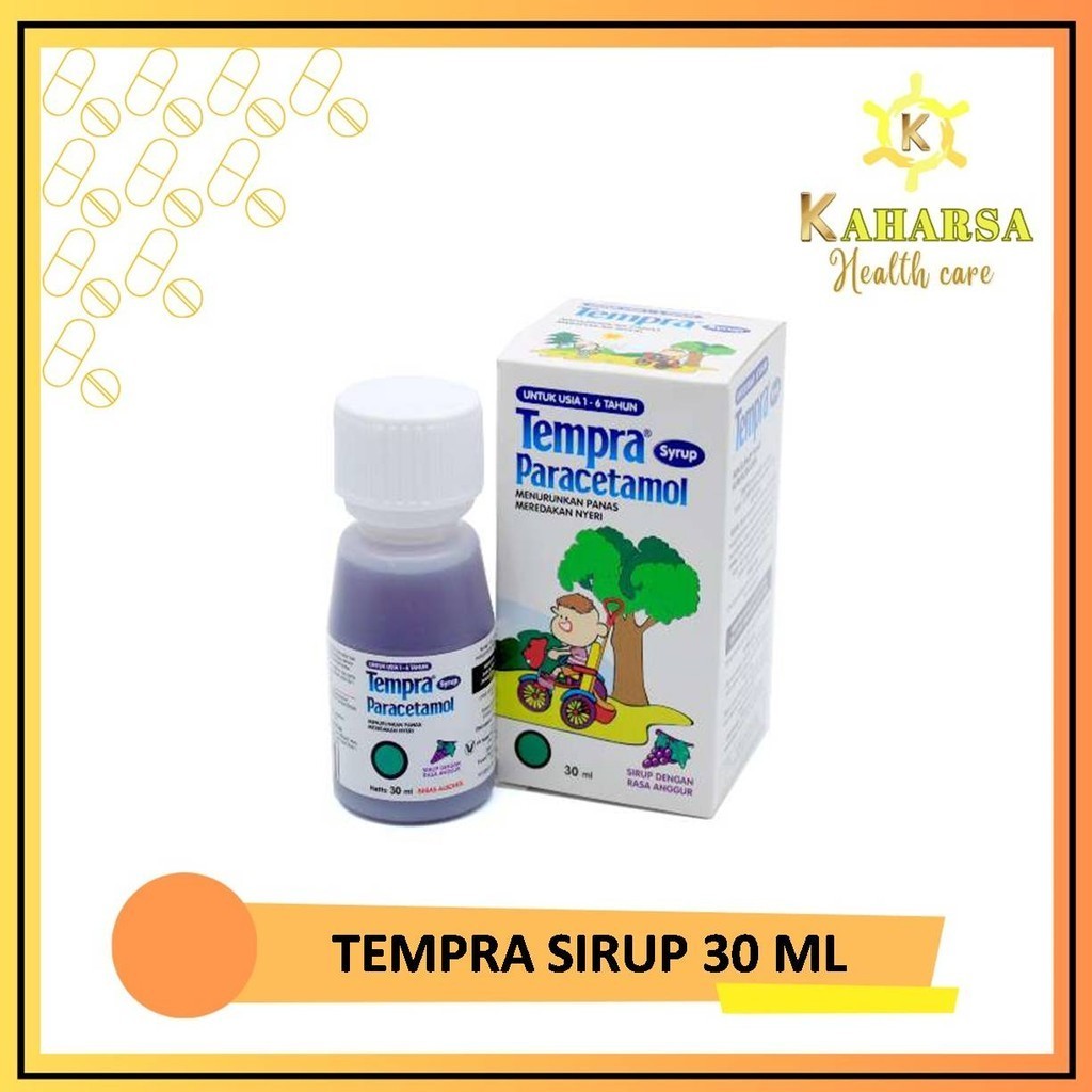 TEMPRA SIRUP paracetamol 2-6 tahun 30 ml - Meredakan Demam Sakit Gigi Sakit Kepala Flu dan Nyeri
