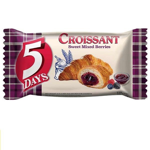 

5 DAYS CROISSANT MIXED BERRIES 60 GR