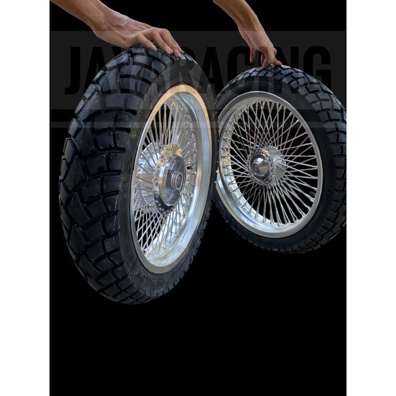 Velg custom Benelli motobi 152 Ring 17 350 300 Plus Ban tubbles