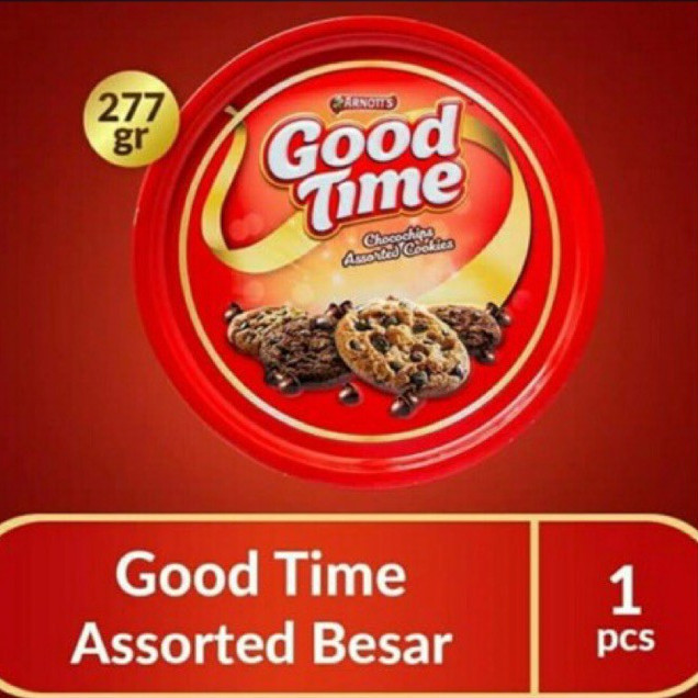 

GOOD TIME COOKIES KALENG BESAR 277 GR PROMO KUE LEBARAN TERMURAH