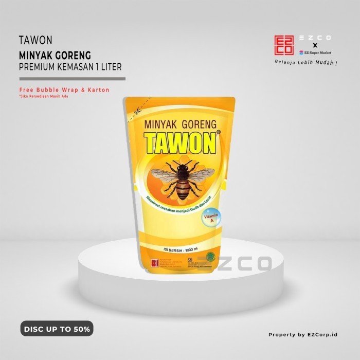 

TAWON MINYAK GORENG PREMIUM REFILL POUCH KEMASAN 1 LITER