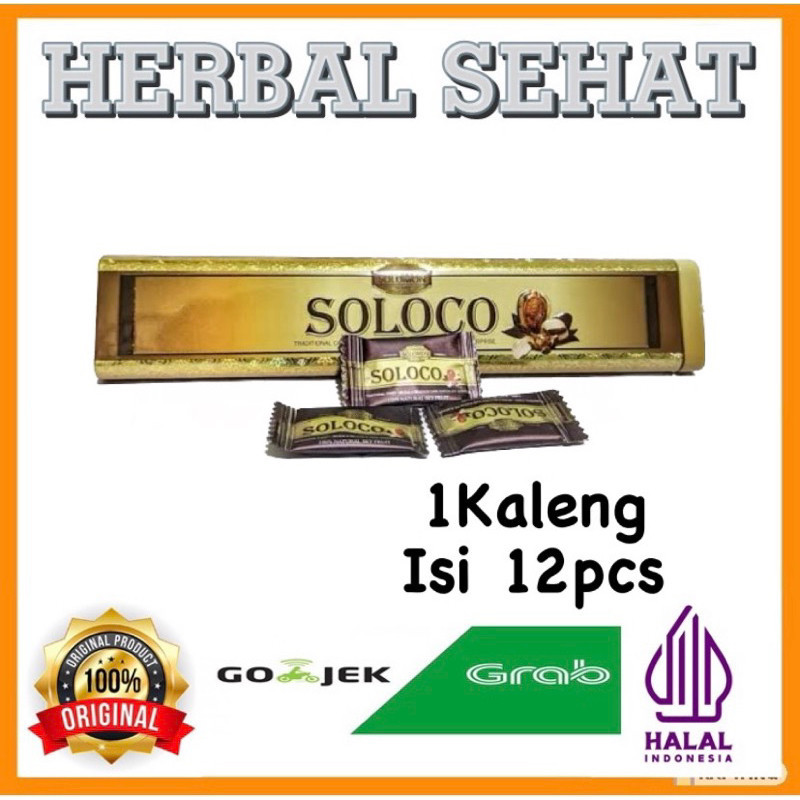 Permen Soloco 12Sachet Solocoo Original Herbal Pria Kuat