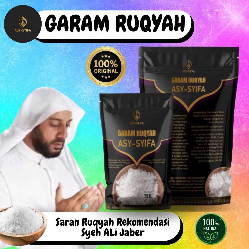 

Garam Ruqyah Asma AsySyifa Original - Meruqyah/Menetralisir Rumah, Toko