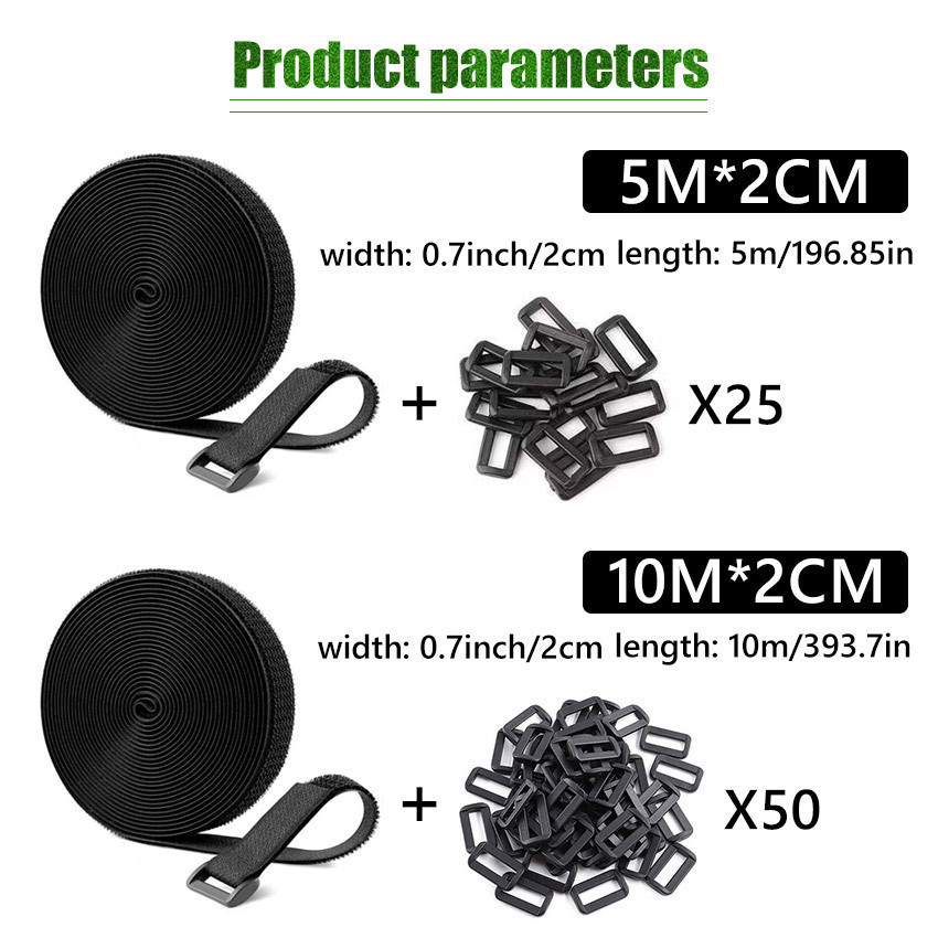 

HJK 5M/10M Velcro Cable Tie Organizer / Velcro Strap Cable / Pengikat Kabel Berperekat