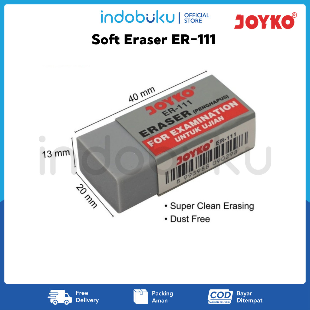 

Eraser Joyko ER-111 Penghapus Joyko Untuk Ujian ER-111