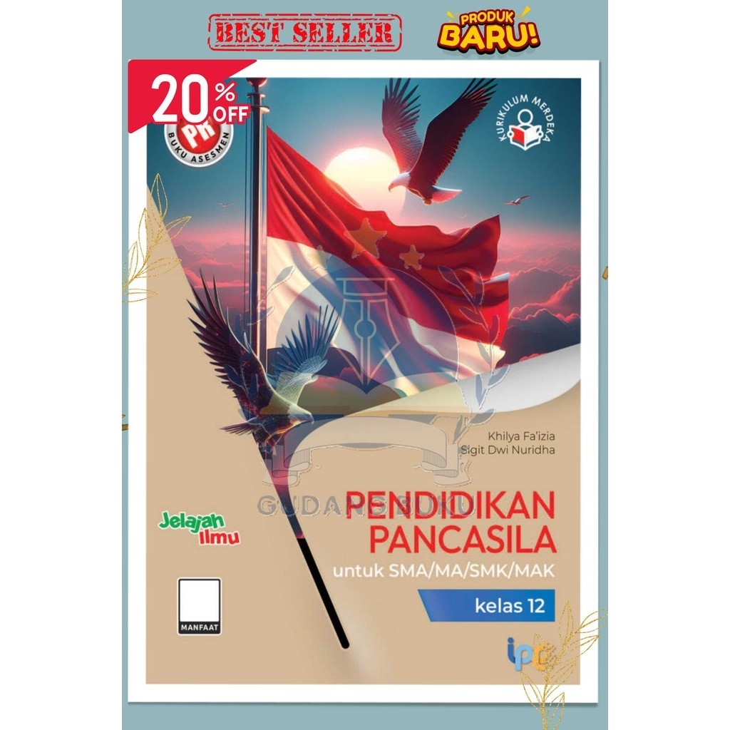 Buku Pr/Lks Kurmer PPKN Kelas 12/XII SMA/MA Semester 1&2 Kurikulum Merdeka Intan pariwara Tahun 2024