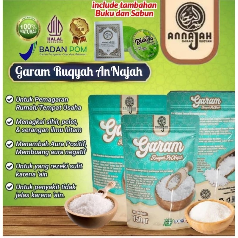 

Garam ruqyah rukyah asma garam annajah Penyakit non medis,solusi usaha sepi,sering sial,sulit dapat jodoh,menetralisir rumah toko tempat usaha kios