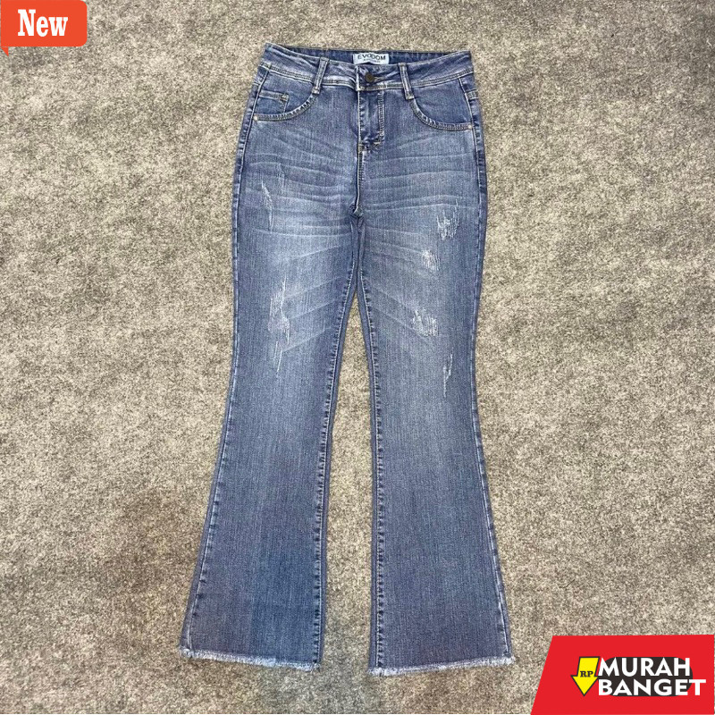 Celana panjang denim wanita- CELANA JEANS CUTBRAY NEW VERADA RAWIS PREMIUM EVODOM SZ 27-34