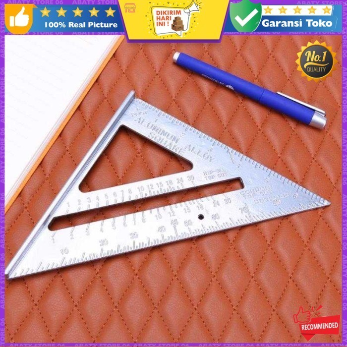 

Penggaris Siku Mistar Triangle Ruler Aluminium Taffware