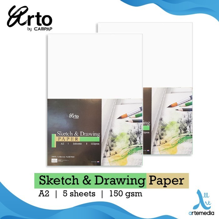 

Kertas Gambar Arto A2 Sketch and Drawing Paper Pack