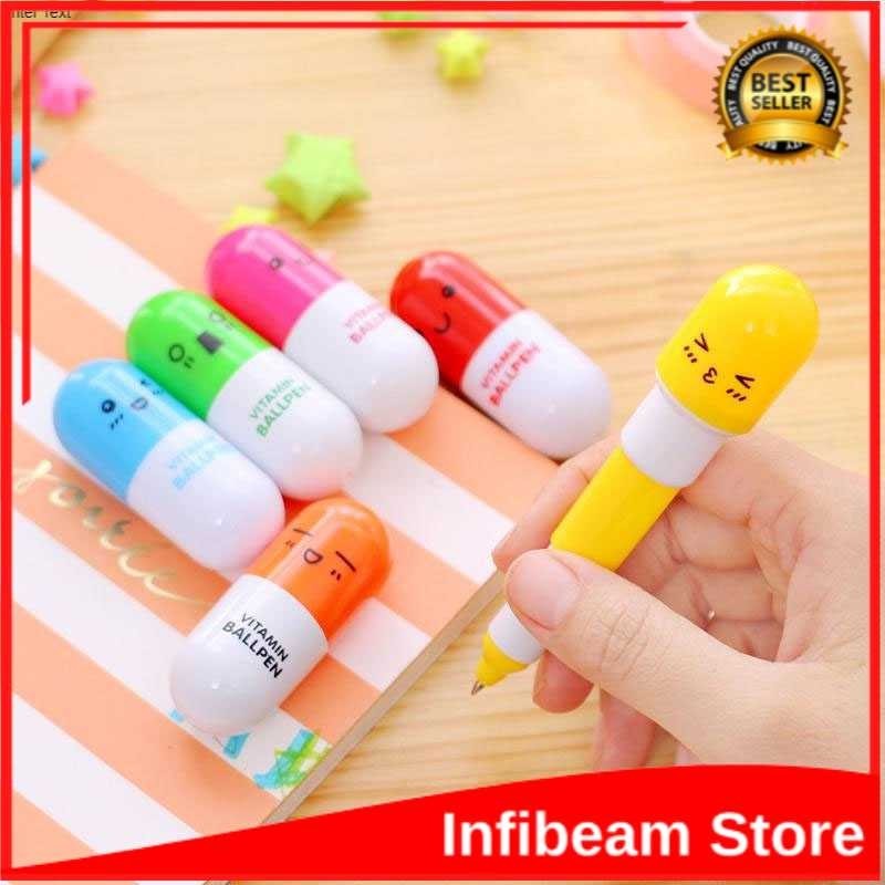 

Pulpen Kapsul Pen Vitamin Alat Tulis Souvenir Emo Lucu Ballpoint Pena