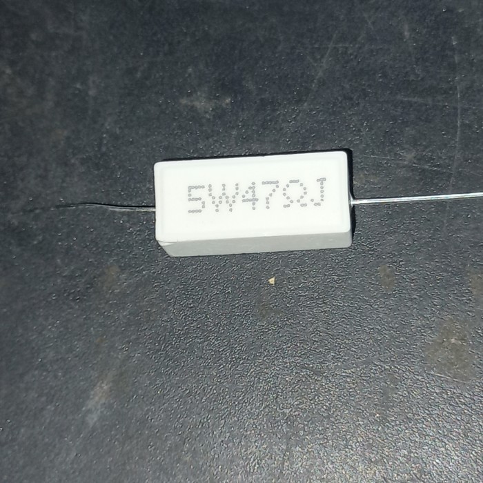 

R kapur 47ohm 47 ohm 47R ohm 5w 5watt 5 watt Resistor 5wat wat Fajar Fajar elektro 2