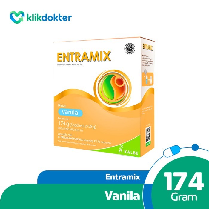 

[BIG SALE] Entramix Vanila 174gr - Nutrisi Seimbang Khusus Dewasa