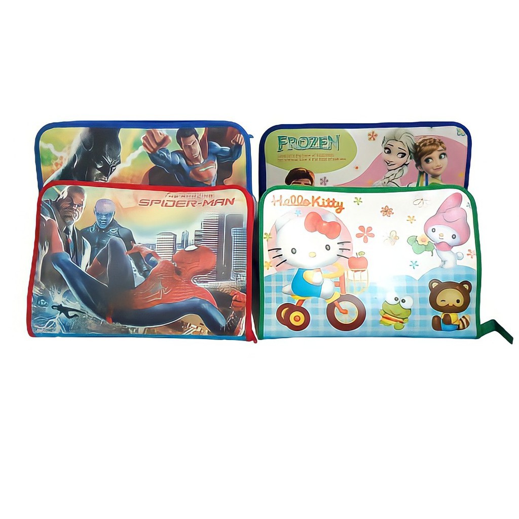 

MAP TENTENG SEKOLAH SLETING ZIPPER MOTIF KARAKTER ANAK FOLIO SCHOOL BAG