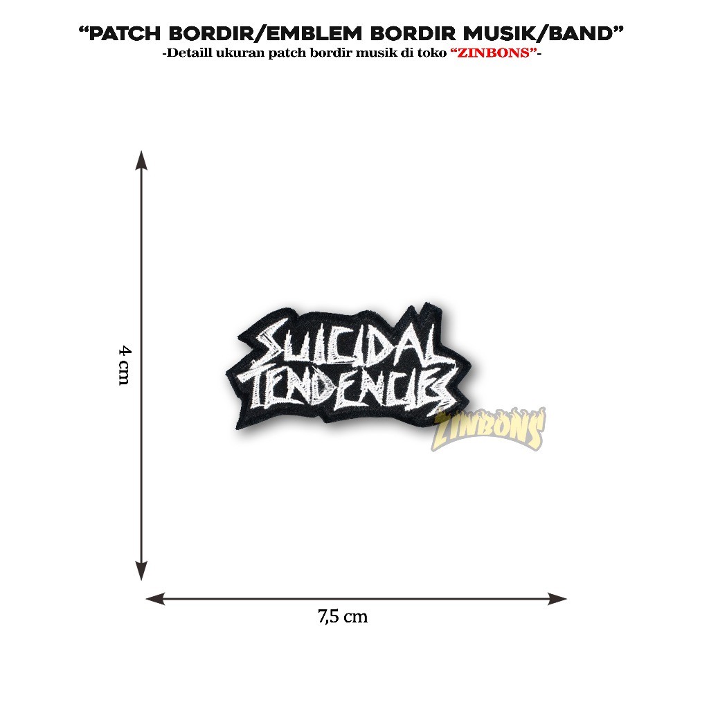 Bordir Patch Musik Emblem Bordir Band Patch Iron Patch Punk Back Patch Kecil Terlaris