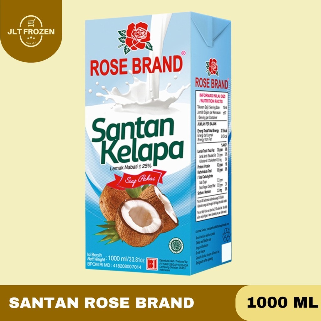 

Rose Brand Santan Kelapa Intans / Santan Kelapa Siap Pakai 1000 ml