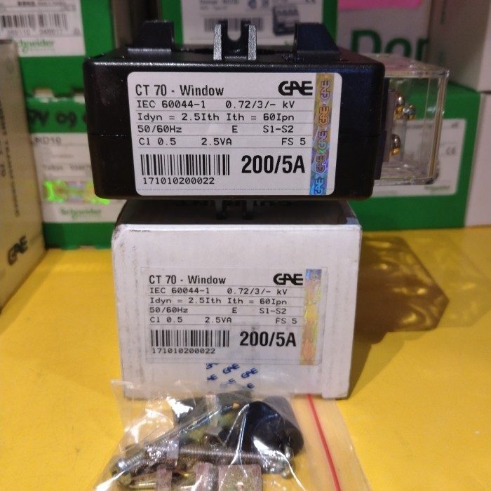 GAE CURRENT TRANSFORMER CLASS 0.5 CT 70 CT70 200/5A WINDOW IEC 60044-1