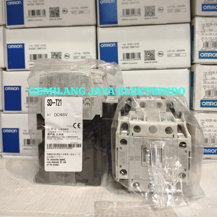 KONTAKTOR MITSUBISHI SD-T21 COIL DC48V 48VDC 11KW 2NO+2NC ORIGINAL NEW