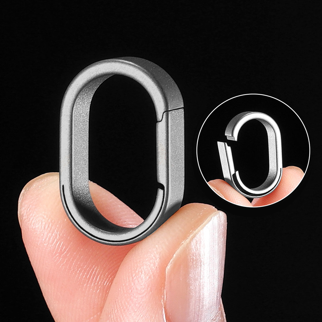 

Luxury Titanium Key Ring Quickdraw Keychain Men Women Titanium for Car Key Rings Holder Lightweight EDC Carabiner Accessories