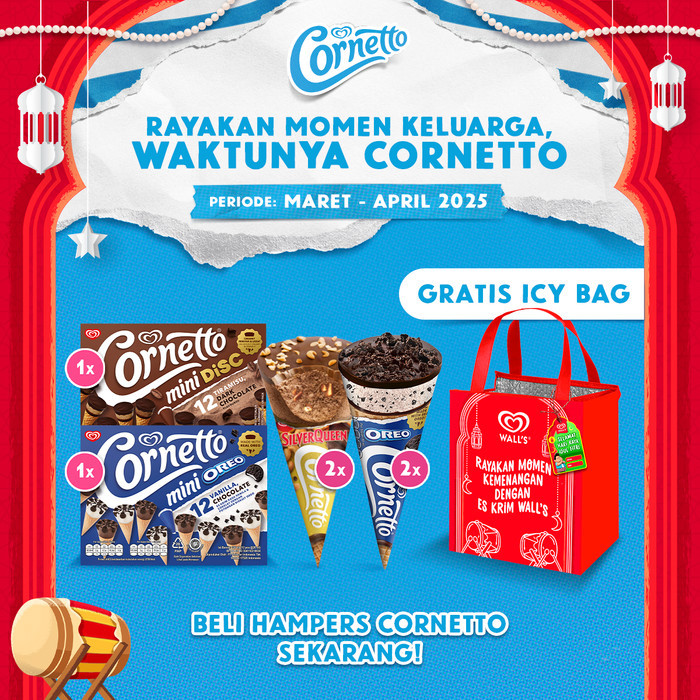 

Paket Hampers Cornetto - Es Krim / Ice Cream Wall’s