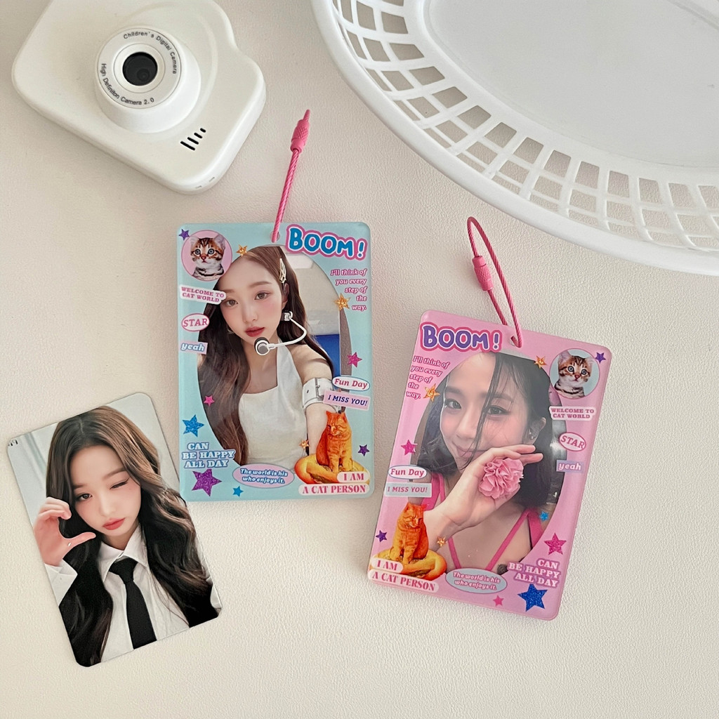 

RB YOU-Photocard Holder 2 sisi 2 side kpop Transparent Clear Acrylic Id Card Acrylic Frame Bingkai