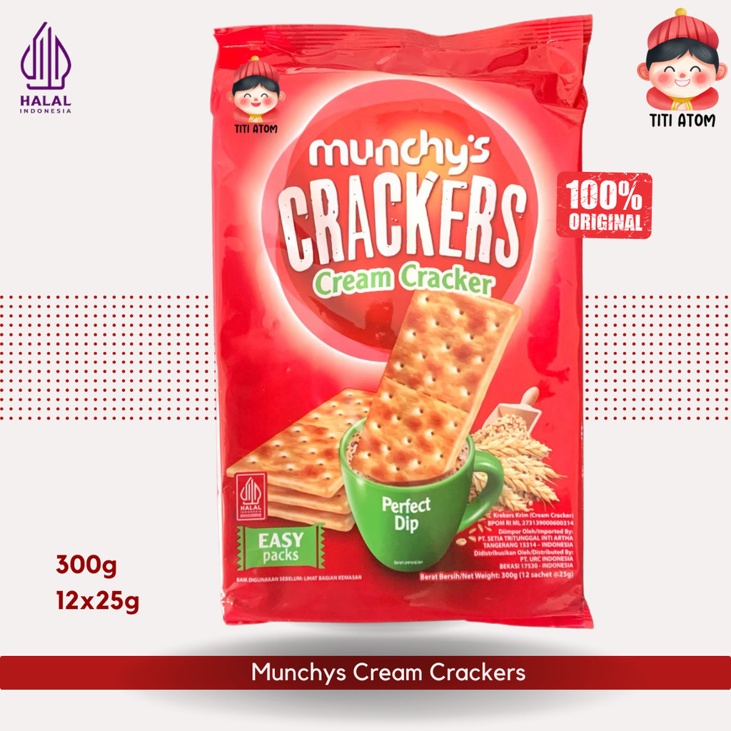 

Munchys Cream Crackers Krim Kraker Biscuits Original Malaysia 300g