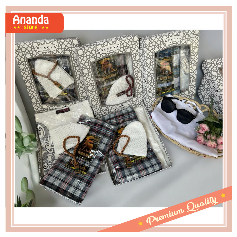 

Kado Buat Pacar Gebetan Anniversary Wisuda Teman / hampers lebaran /Parcel/souvenir baju koko sarung peci tasbih/harga grosir/KAMEH