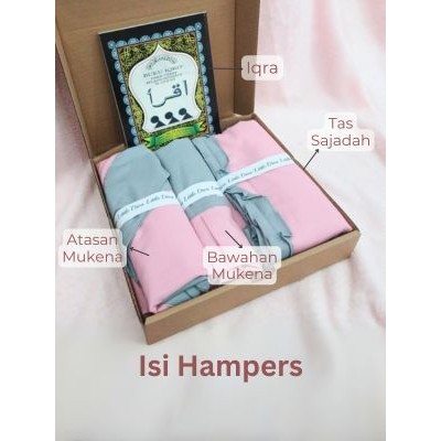 Mukena Anak Set Sajadah Tas - mukena terbaru anak - mukena polos anak perempuan -  hempers lebaran