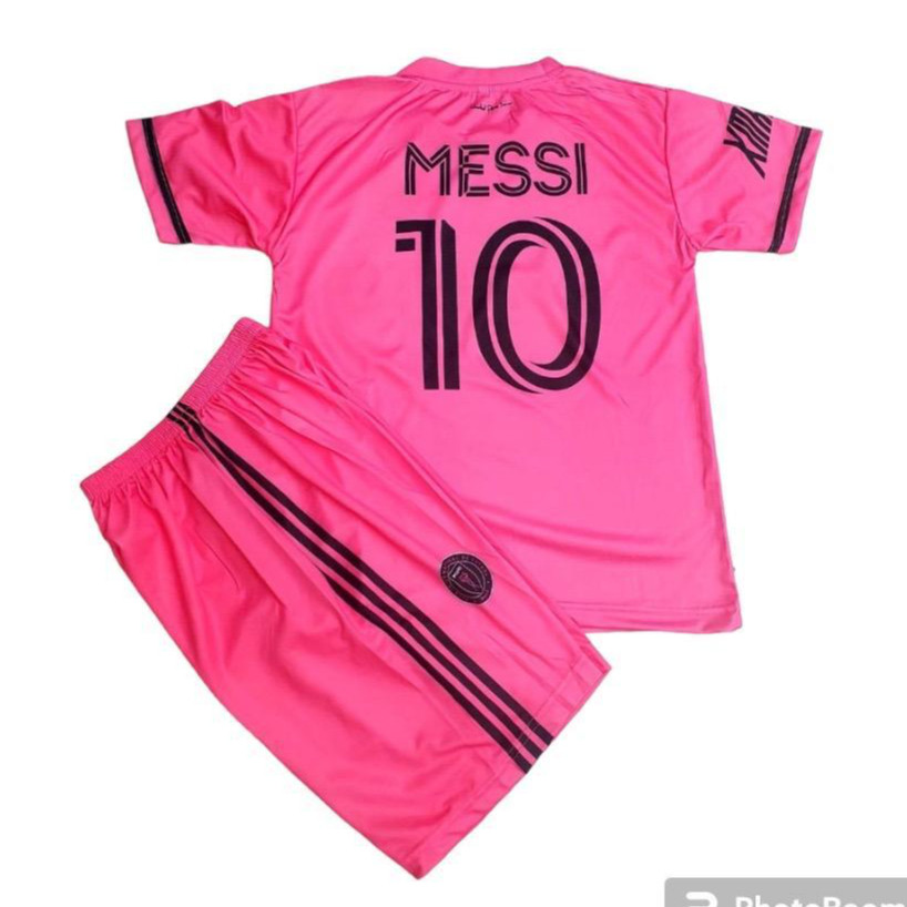 jersey baju bola inter miami home/setelan messi printing usia 2-15 thn / Baju Bola Messi Terbaru 202