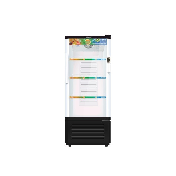 Showcase Lemari pendingin Sanken SRS-229 / SRS229  - Hitam