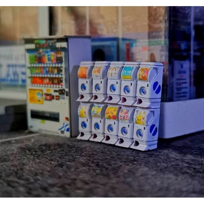 Diorama Mesin Gacha 1 64 Gachapon Miniatur Aksesoris  Maket  Unpainted