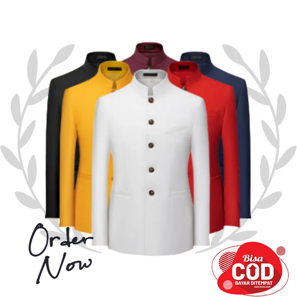 Jas Mandarin / Jas Koko Pria / Jas Polos / Jas Shanghai Kekinian