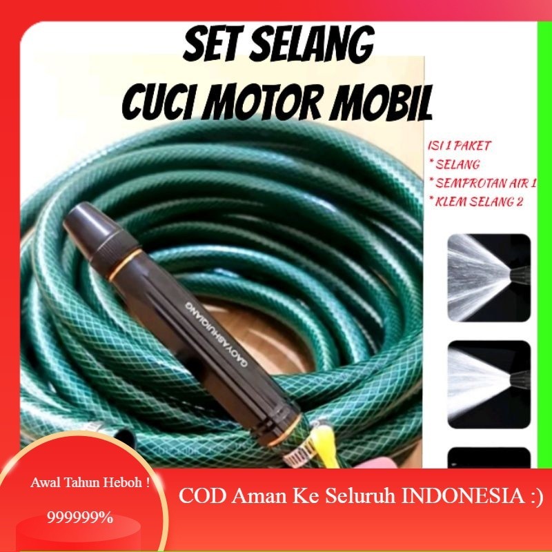 TERLARIS PAKET SELANG CUCI MOTOR MOBIL DAN SIRAM TANAMAN