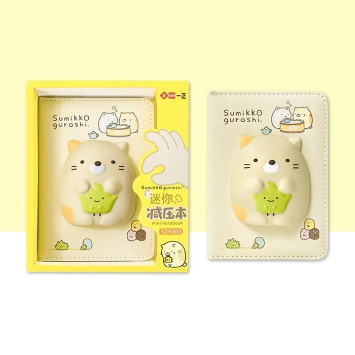 

TOKKADO Sumikko Gurashi Squishy Notebook Buku Agenda Lucu - Penguin Green