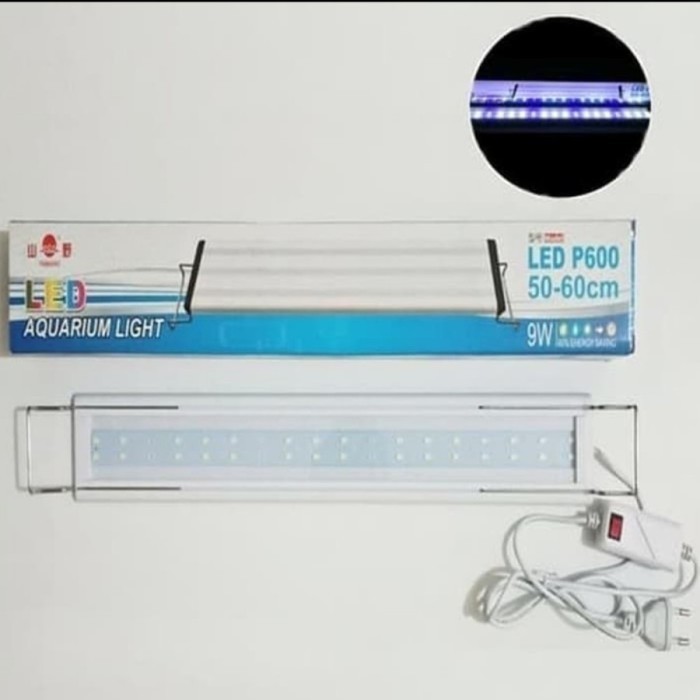 Lampu Led Aquarium aquascape Yamano P600 9watt panjang 50-60cm