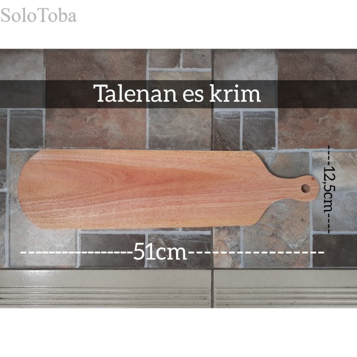 

Talenan Kayu Mahoni Panjang/Talenan Penyajian/Talenan Bentuk Es krim Murah