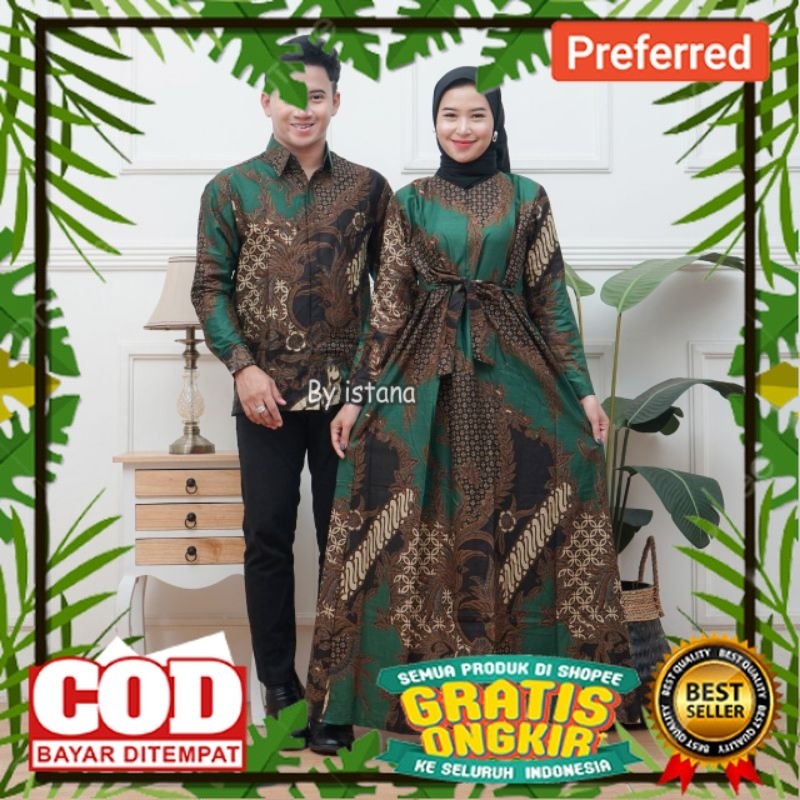 Baju Batik Couple Baju Couple Pasangan Kondangan Batik Kapelan Suami Istri 2023 Baju batik Wanita Te