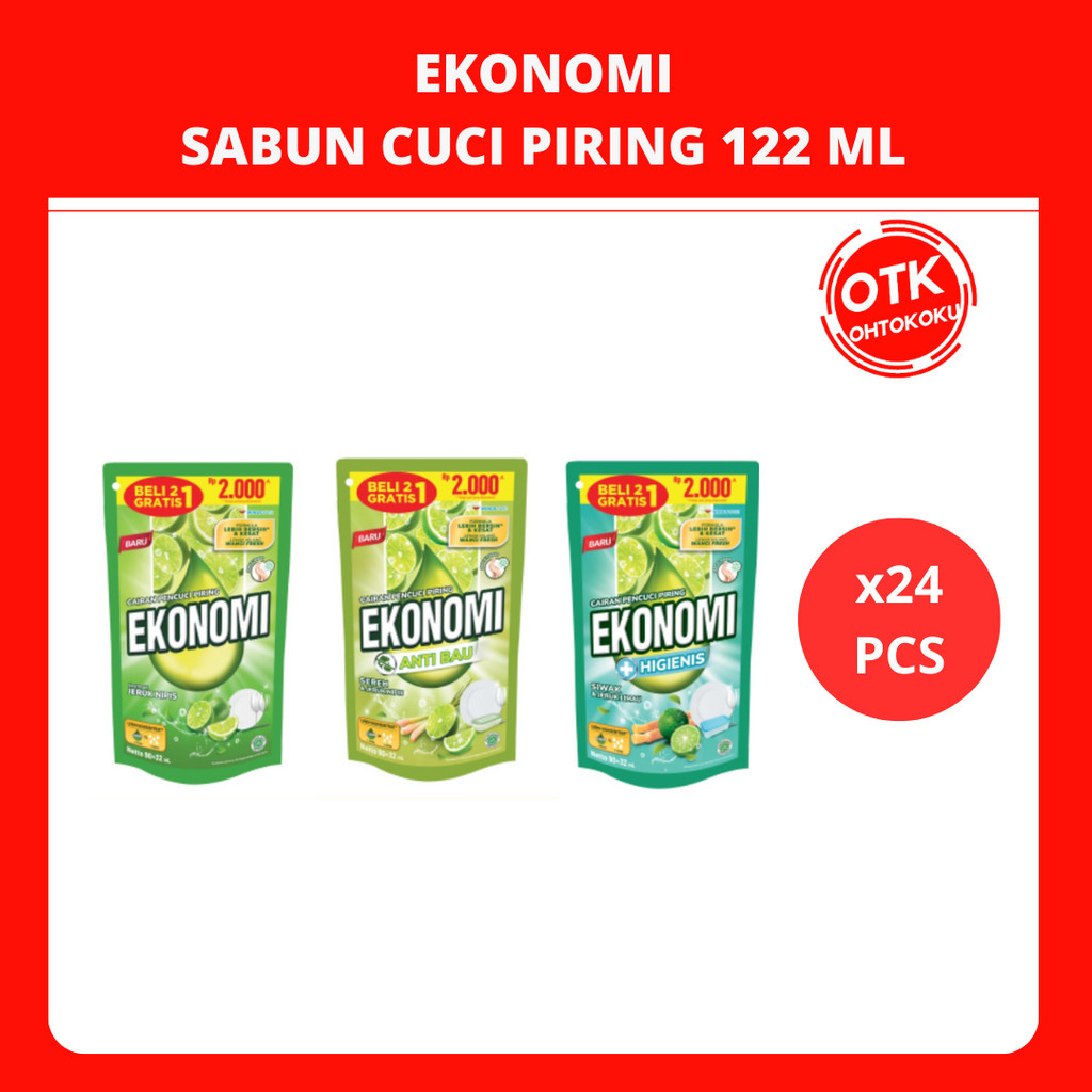 EKONOMI SABUN PENCUCI PIRING 122ML POUCH - 1 DUS