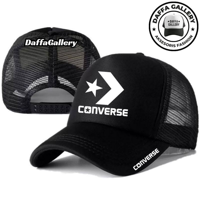 Daffaa Gallery Topi Trucker KONVERSE - Topi Distro KONVERSE Logo - Topi KONVERSE Premium - Topi Pria