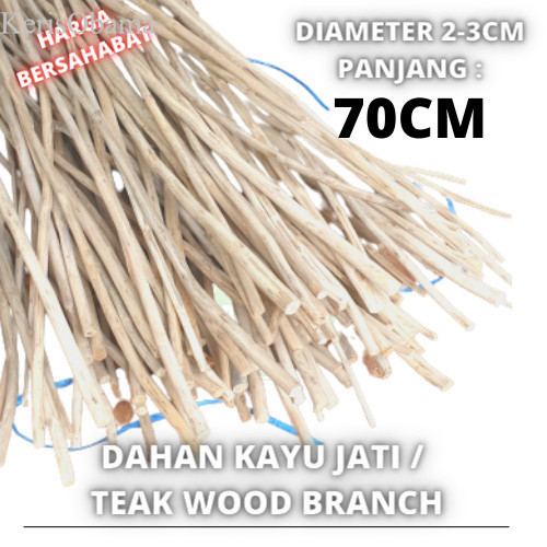 

[ Promo ] Macrame 2-3x70Cm Dahan ranting kayu jati teak wood baha murah