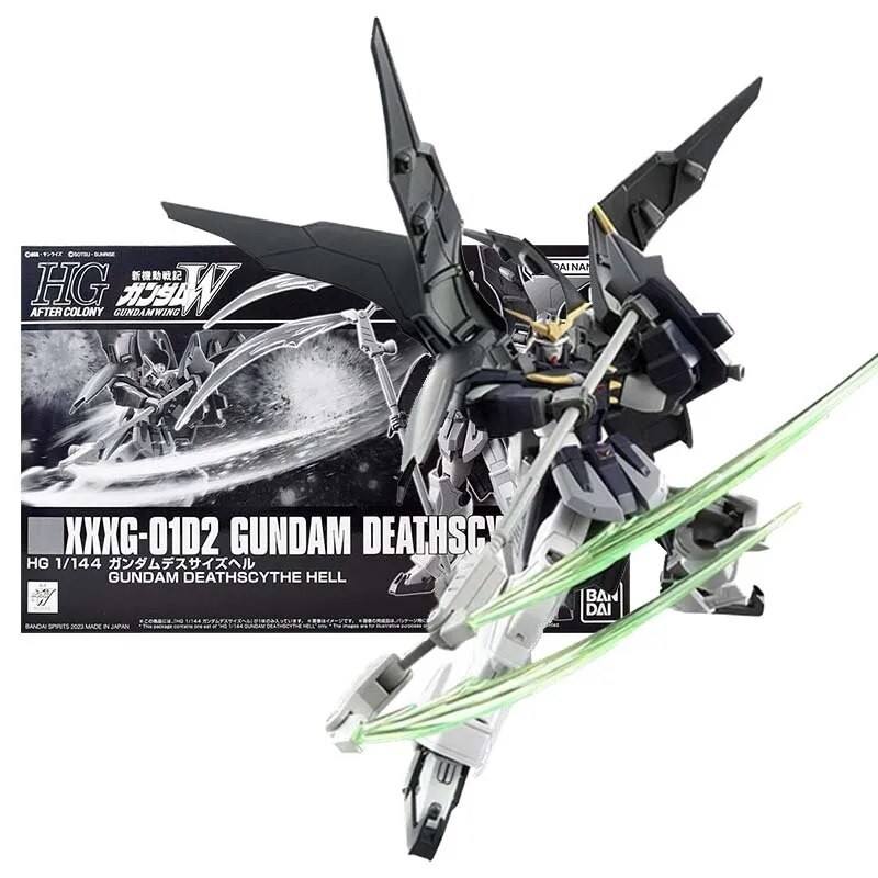 Bandai Figure Gundam Model Kits Anime Figures HG Deathscythe Hell Mobile Suit Gunpla Action Figure T