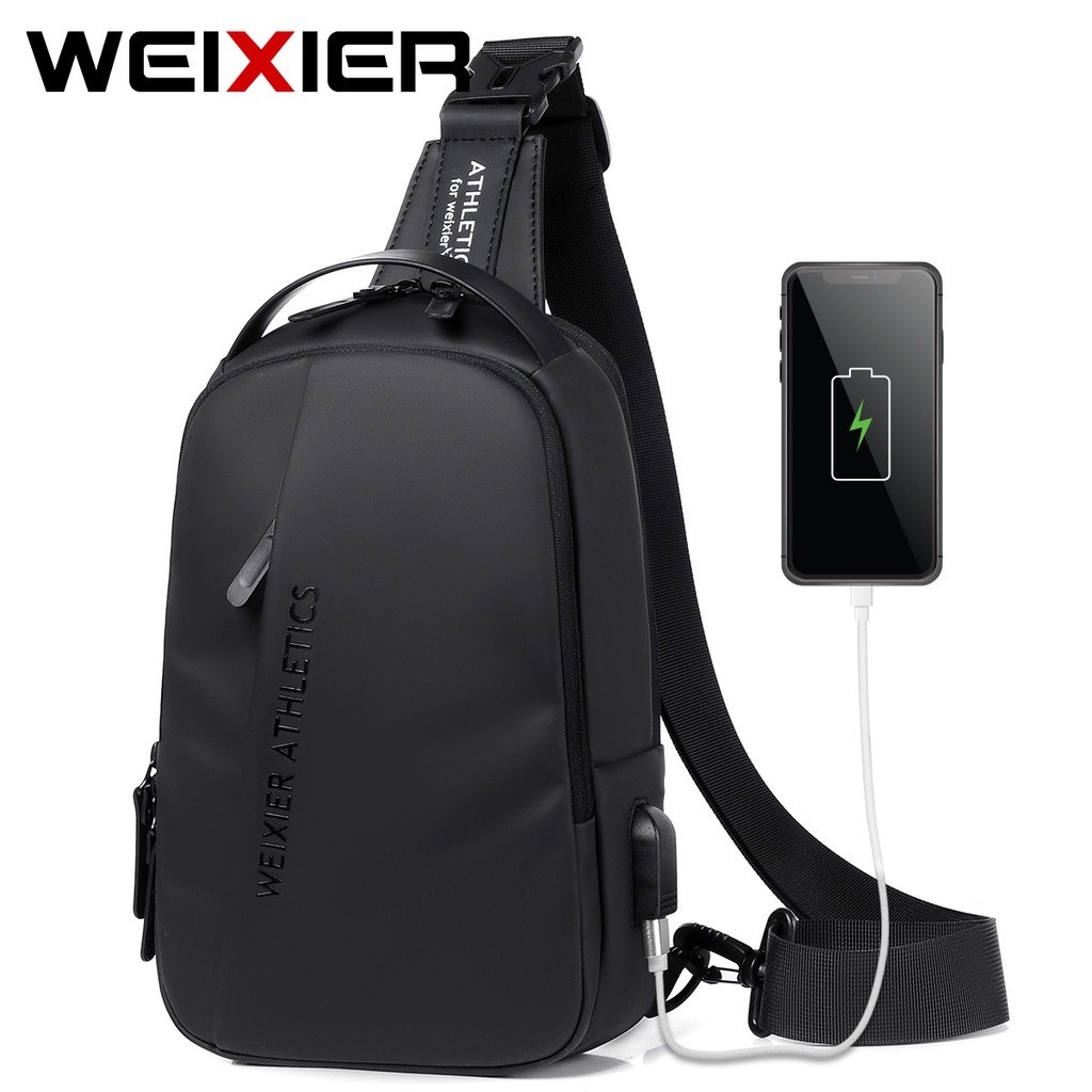 WEIXIER X313 Original Tas Selempang Bahu Pria Shoulder Bag Anti Air