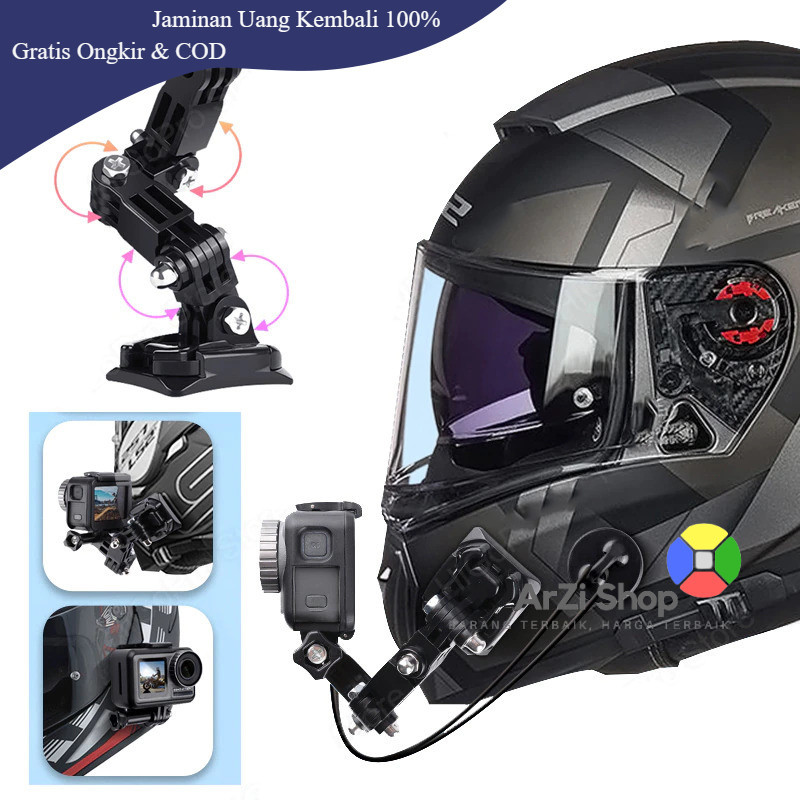 Ruigpro Mount Helm Motor Full Face for GoPro - GP20 - Black