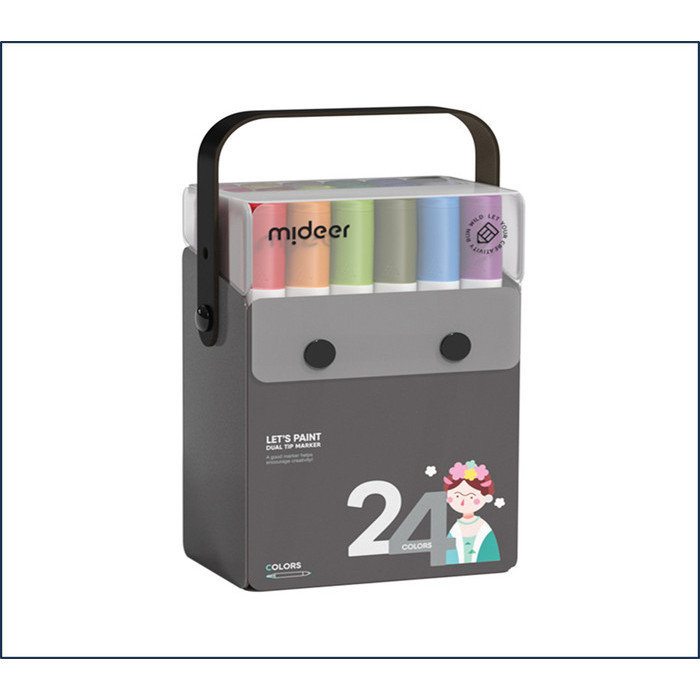 

Spidol Mewarnai Gambar Anak Translucent Dual Tip Marker Import Murah Premium